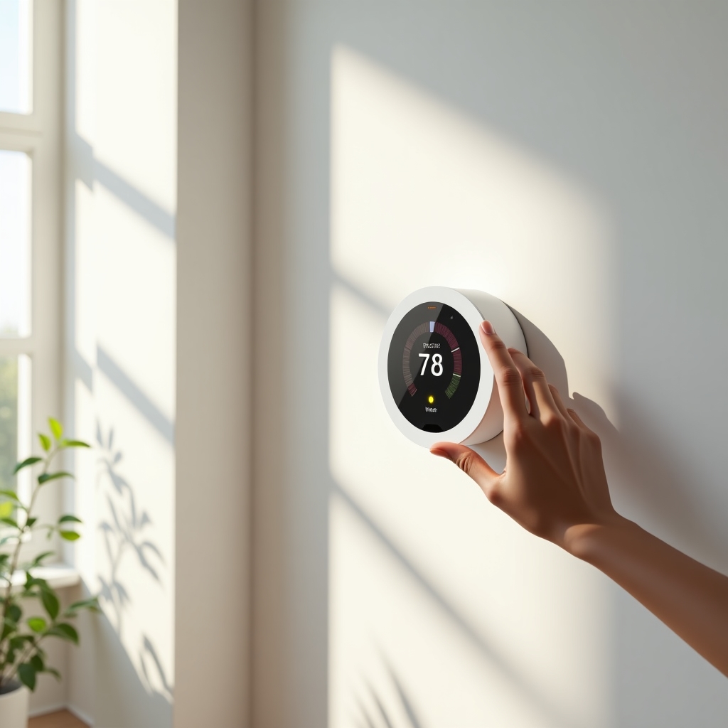 Smart thermostat with clay-like design