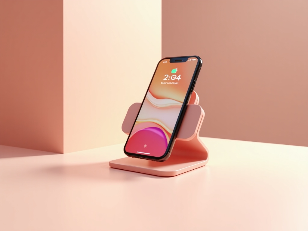 Wireless charging stand with clay-like design