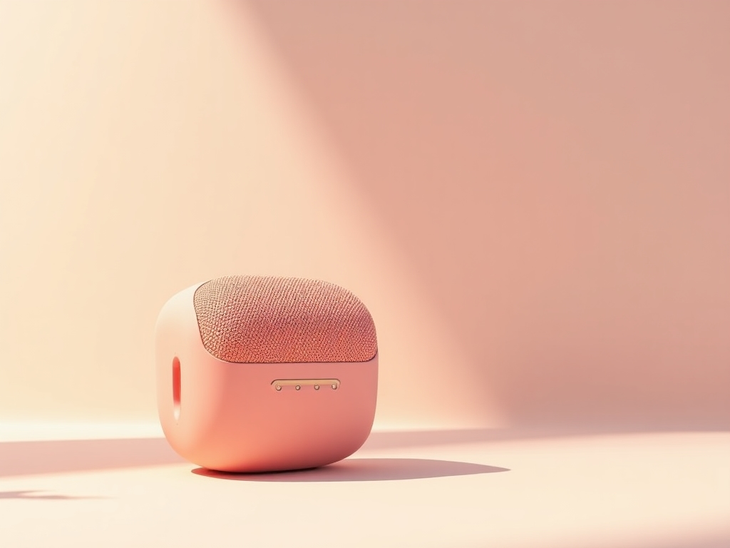 Portable speaker with clay-like finish