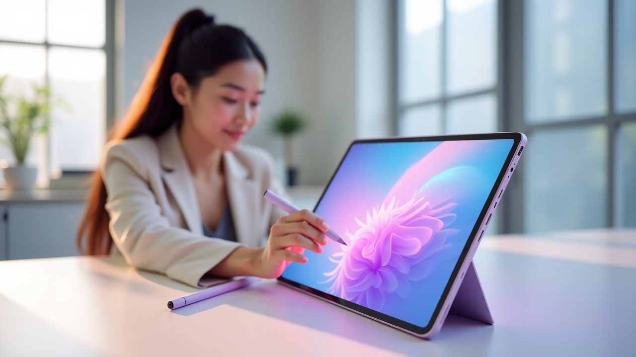 Premium tablet with clay-like design