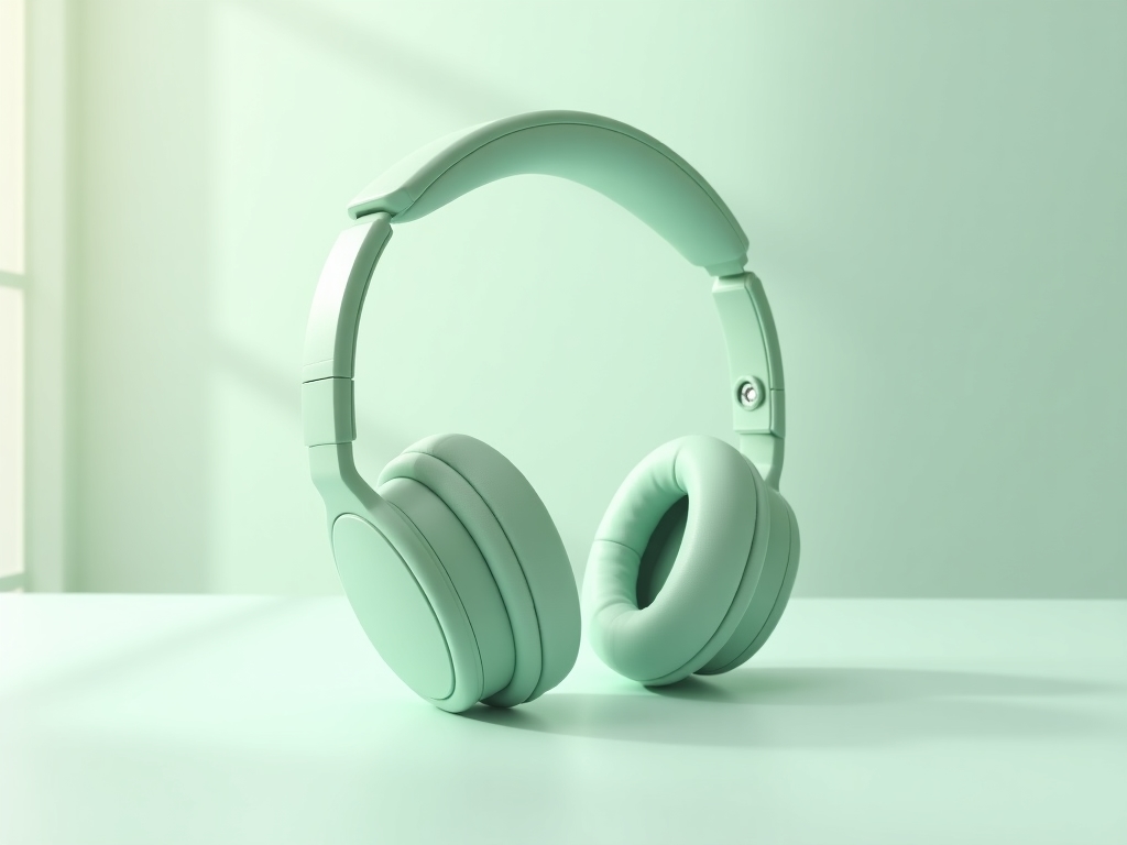 Over-ear headphones with clay-like design